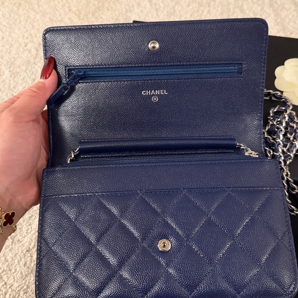 CHANEL Classic Navy Caviar WOC - Picture 2 of 15